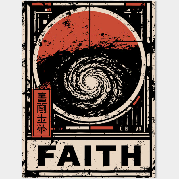 Faith - Vintage Spiritual Galaxy Art Wall Art by TuncGK