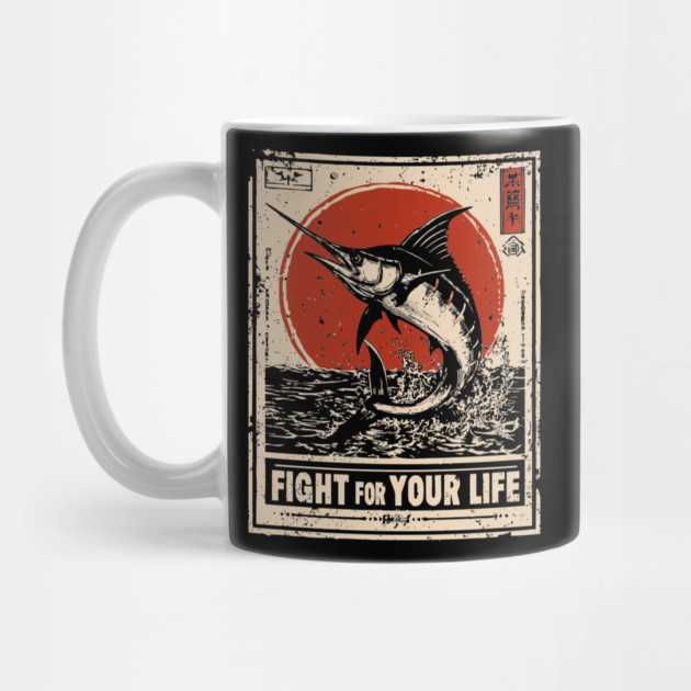 Fight for Your Life - Swordfish Survival Art by TuncGK
