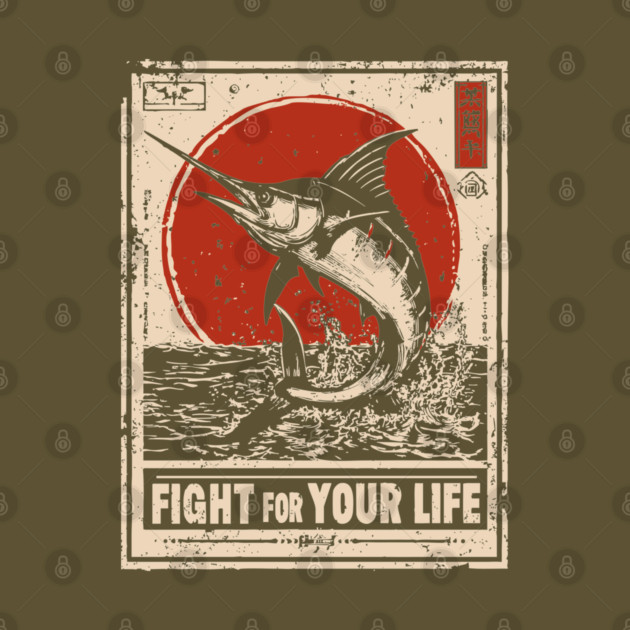 Fight for Your Life - Swordfish Survival Art by TuncGK