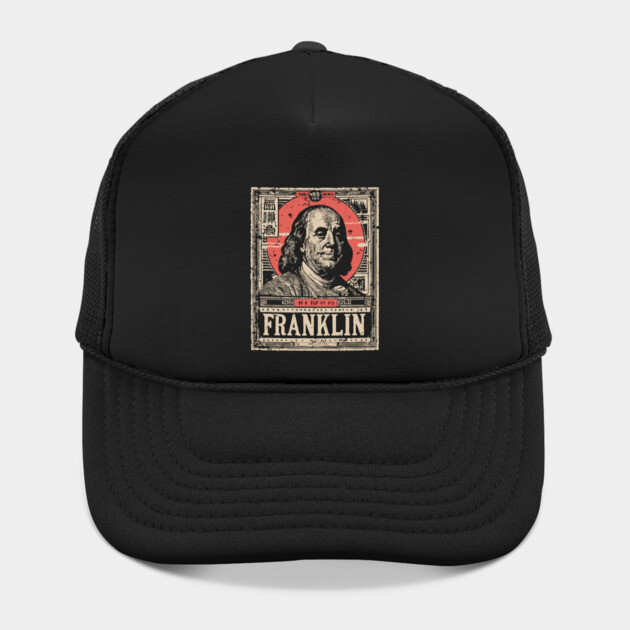 Benjamin Franklin Founding Father Vintage Portrait by TuncGK