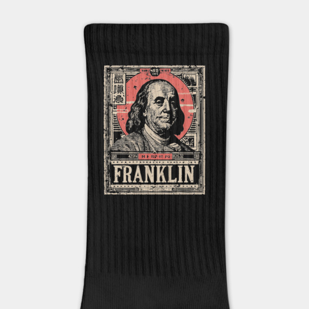Benjamin Franklin Founding Father Vintage Portrait by TuncGK