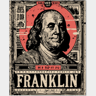 Benjamin Franklin Founding Father Vintage Portrait Posters and Art