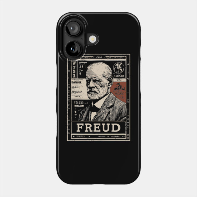 Freud Psychology Pioneer Vintage Portrait Phone Case by TuncGK