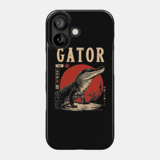 Gator - Vintage Swamp Predator Art Phone Case