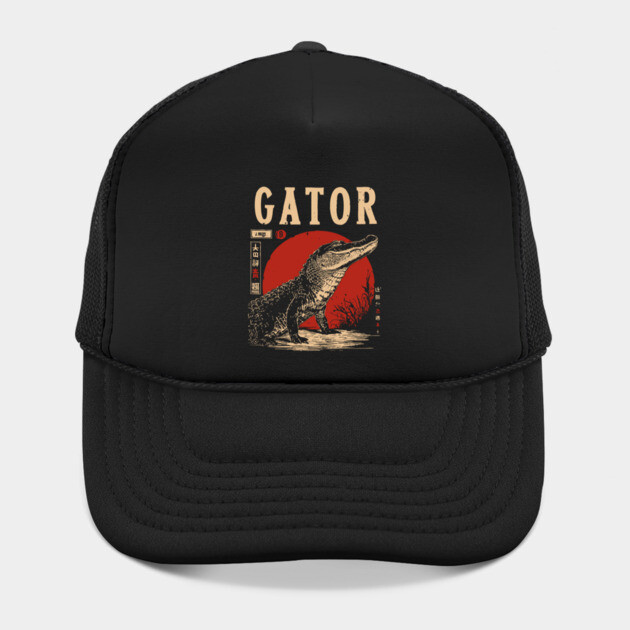 Gator - Vintage Swamp Predator Art by TuncGK