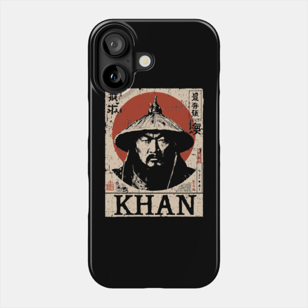 Genghis Khan Conqueror Vintage Art Phone Case by TuncGK
