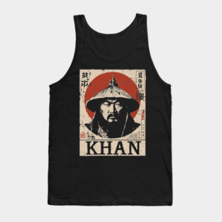 Genghis Khan Conqueror Vintage Art Tank Top