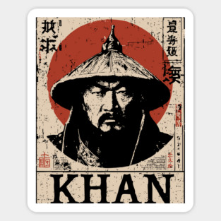 Genghis Khan Conqueror Vintage Art Magnet
