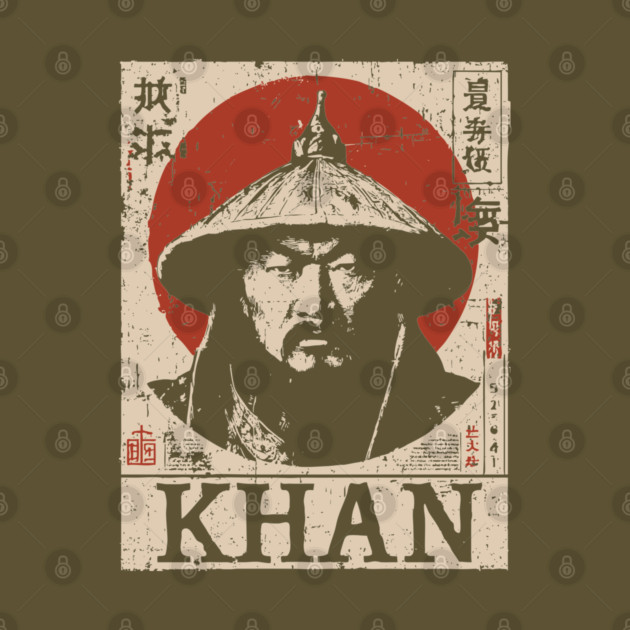 Genghis Khan Conqueror Vintage Art by TuncGK