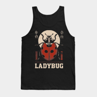 Ladybug - Vintage Garden Luck Art Tank Top