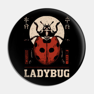 Ladybug - Vintage Garden Luck Art Pin