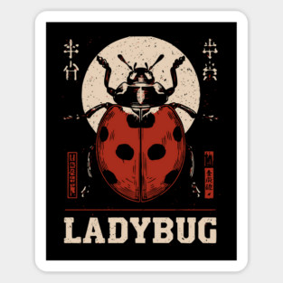 Ladybug - Vintage Garden Luck Art Sticker
