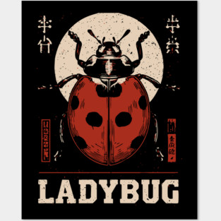 Ladybug - Vintage Garden Luck Art Posters and Art