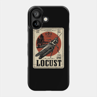 Locust Swarm - Vintage Insect Art Phone Case