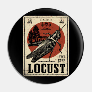 Locust Swarm - Vintage Insect Art Pin