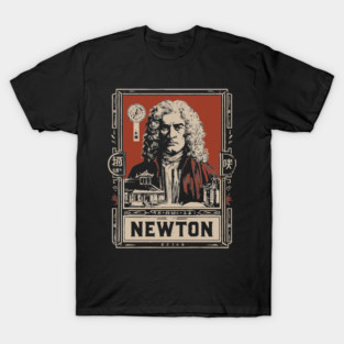 Newton Physics Pioneer Vintage Science Art T-Shirt