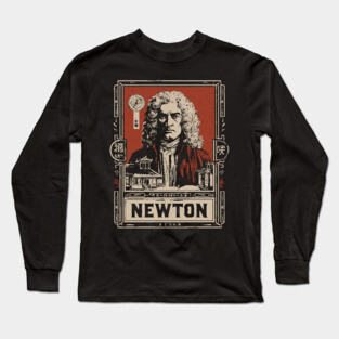Newton Physics Pioneer Vintage Science Art Long Sleeve T-Shirt