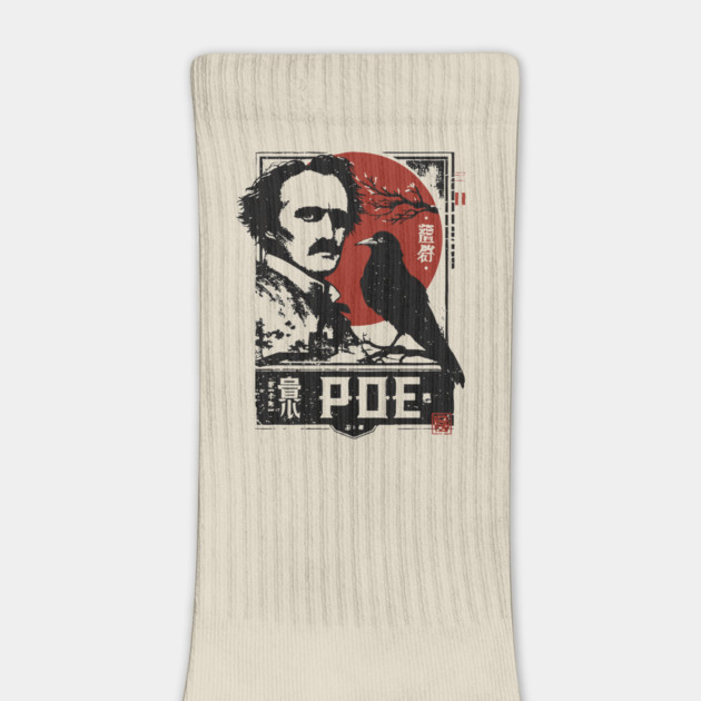 Edgar Allan Poe Gothic Literature Vintage Portrait by TuncGK
