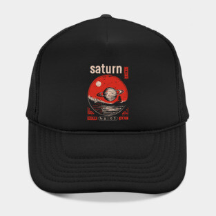 Saturn - Vintage Solar System Art Hat