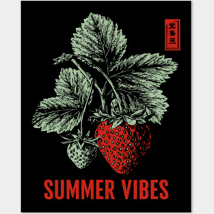 Summer Vibes - Vintage Strawberry Season Art Posters and Art