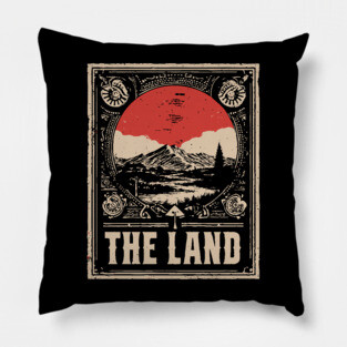 The Land of the Aborigines - Vintage Australian Art Pillow