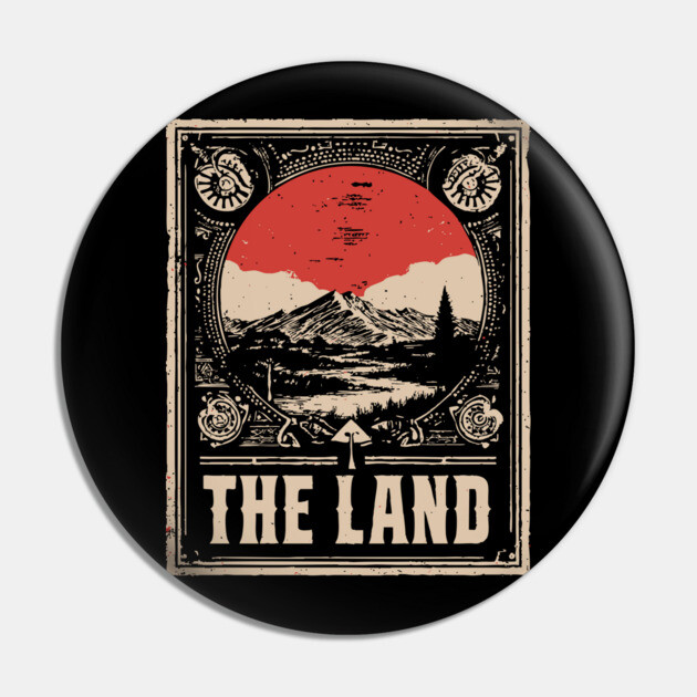 The Land of the Aborigines - Vintage Australian Art Pin by TuncGK