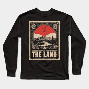 The Land of the Aborigines - Vintage Australian Art Long Sleeve T-Shirt