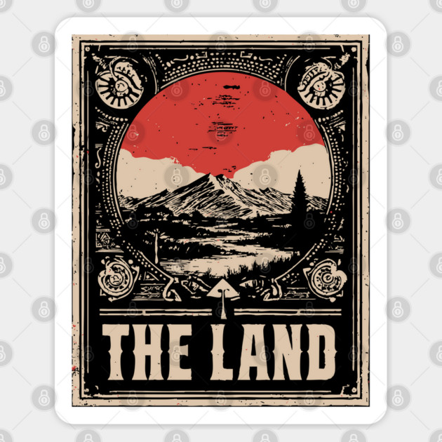 The Land of the Aborigines - Vintage Australian Art Sticker by TuncGK