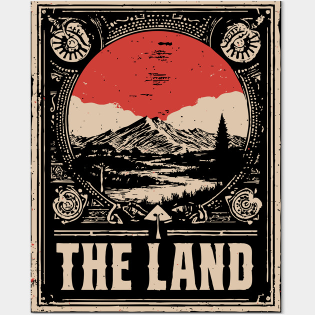 The Land of the Aborigines - Vintage Australian Art Wall Art by TuncGK