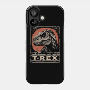 T-Rex Dinosaur - Vintage Jurassic Predator Art Phone Case