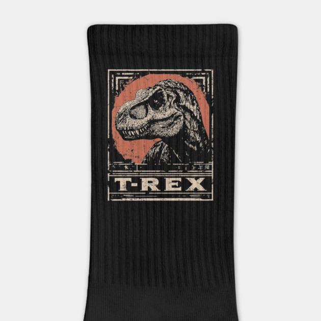 T-Rex Dinosaur - Vintage Jurassic Predator Art by TuncGK