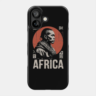 Young African - Vintage Cultural Portrait Art Phone Case