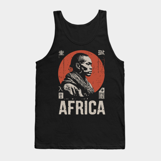 Young African - Vintage Cultural Portrait Art Tank Top by TuncGK