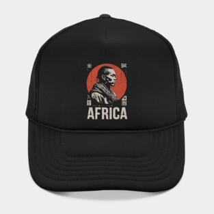 Young African - Vintage Cultural Portrait Art Hat