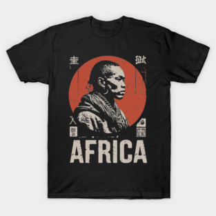Young African - Vintage Cultural Portrait Art T-Shirt