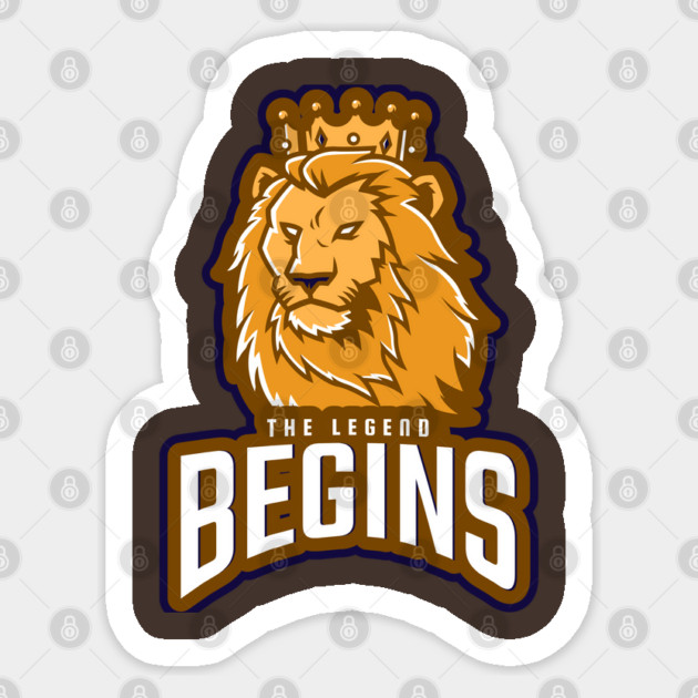 The Legend Begins Sticker by Lamar 's Store