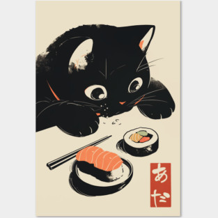 Sushi Cat Posters and Art