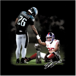 Saquon Barkley Past And Present Posters and Art