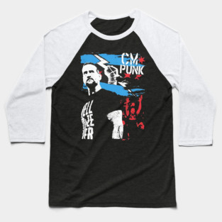CM-Punk-The-Straight-Edge-Society-Tattered-flag-WWE Baseball T-Shirt