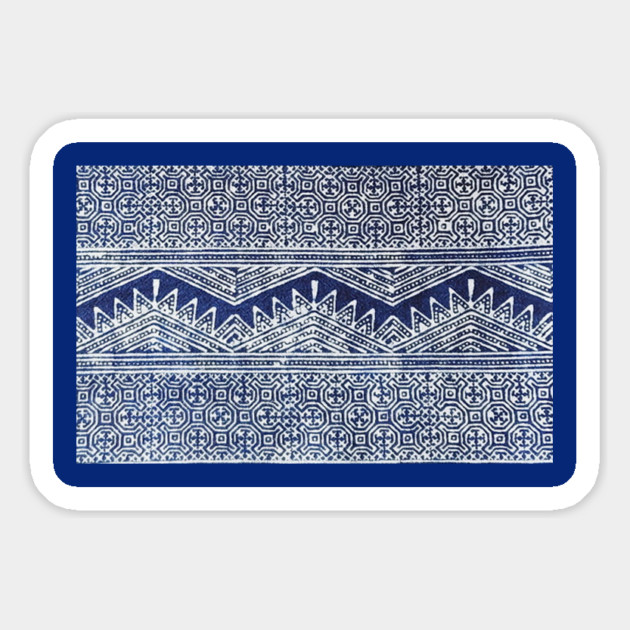 Mhong Tribe Style Tee, Ethnic Print T-Shirt Magnet by Pimcolle