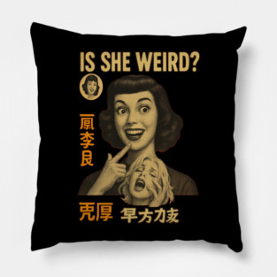 The Pixies Are Weird – Retro Pop Surrealism Art Pillow