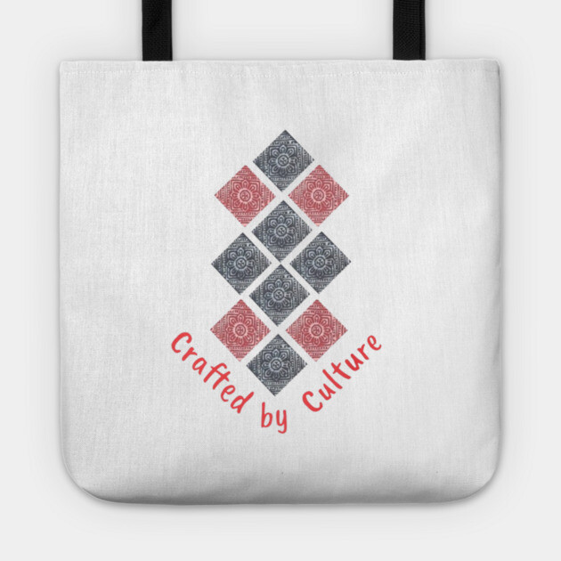 Lively Floral Pattern Tote by Pimcolle