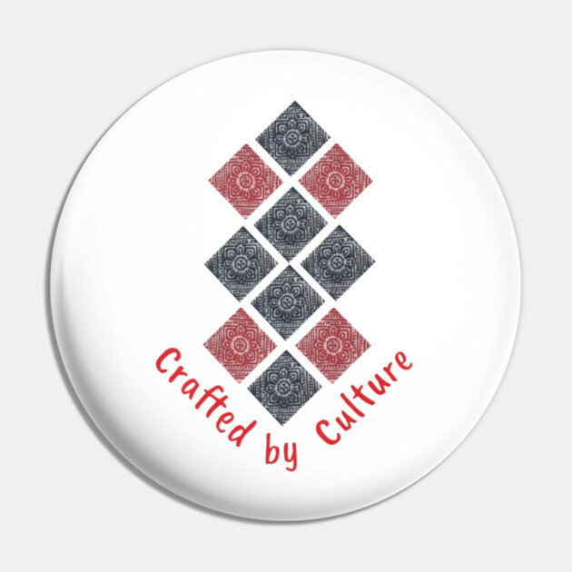 Lively Floral Pattern Pin by Pimcolle