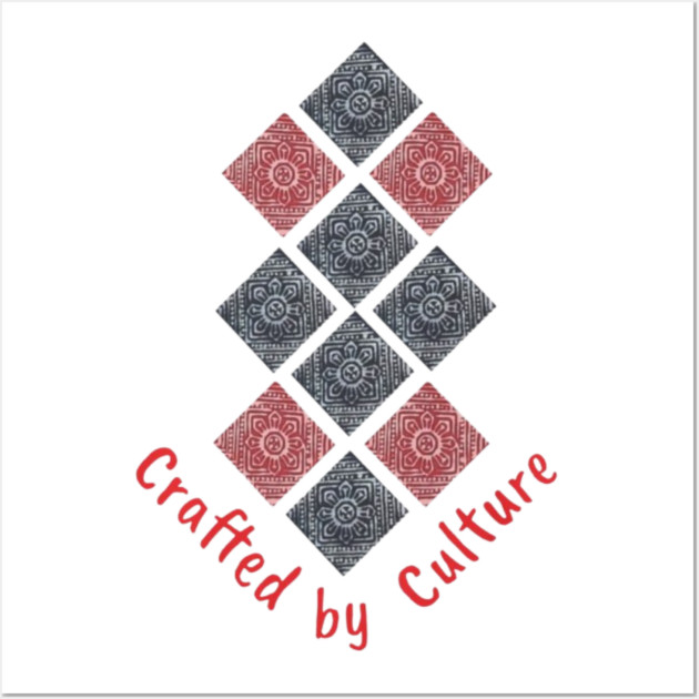 Lively Floral Pattern Wall Art by Pimcolle