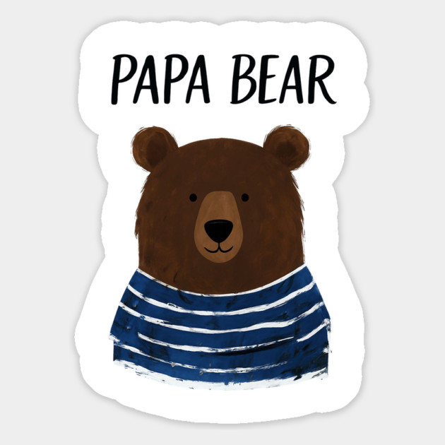 Cute Bear Design for Father's Day Magnet by TurnEffect
