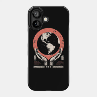 Earth Guardian Hands | Vintage Environmental Art Phone Case