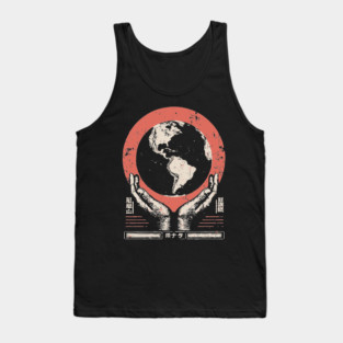 Earth Guardian Hands | Vintage Environmental Art Tank Top