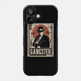 Vintage Gangster Portrait | Retro Noir Crime Art Phone Case