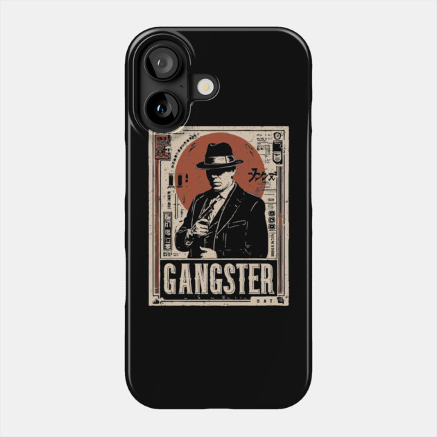 Vintage Gangster Portrait | Retro Noir Crime Art Phone Case by TuncGK