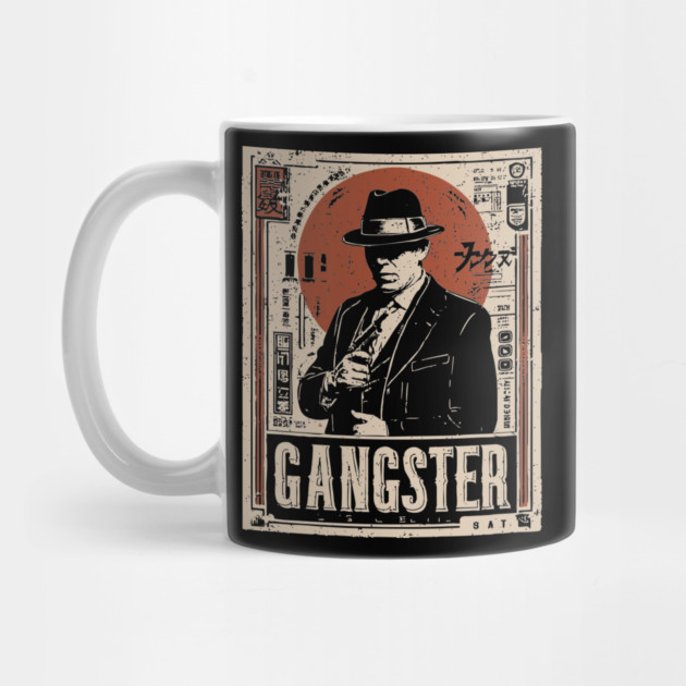 Vintage Gangster Portrait | Retro Noir Crime Art by TuncGK
